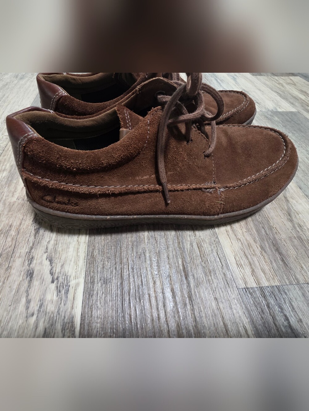 Clarks Men’s Brown Suede Comfort Shoes 8